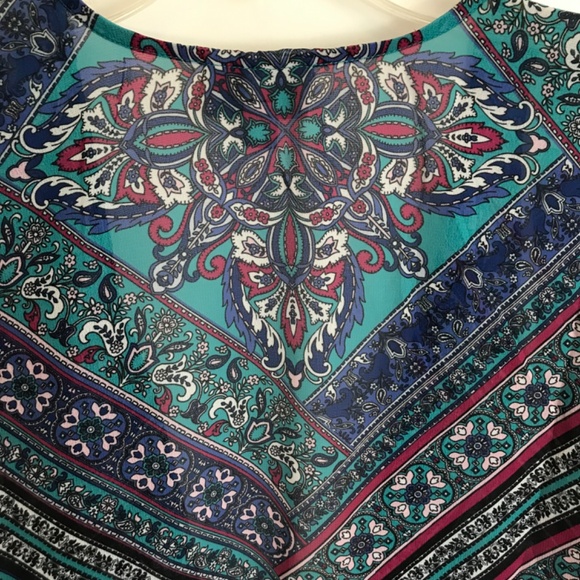 CATHERINES Open Front Cardigan Kimono Bohemian Tunic Blouse Women’s Plus Size 4X - Picture 5 of 16